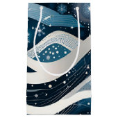 Abstrakt Winter Wonderland Kleine Geschenktüte (Vorderseite)