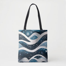 Abstrakt Winter Wonderland Tasche