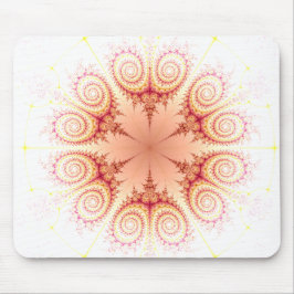 Abstrakt Wirbel Blume Fraktal Design Mousepad