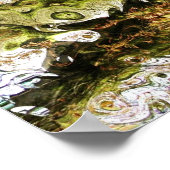 Abstrakt - Wirble Farben Poster (Ecke)