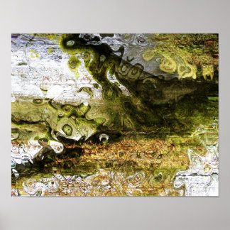 Abstrakt - Wirble Farben Poster