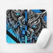 Abstrakt Wolf Mouse Pad Mousepad (Mit Mouse)