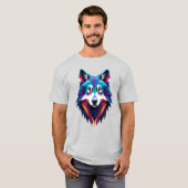Abstrakt Wolf T-Shirt (Vorne ganz)
