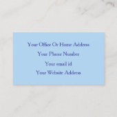 Abstrakt Yellow Blue Beruflich Makeust Artist Visitenkarte (Rückseite)