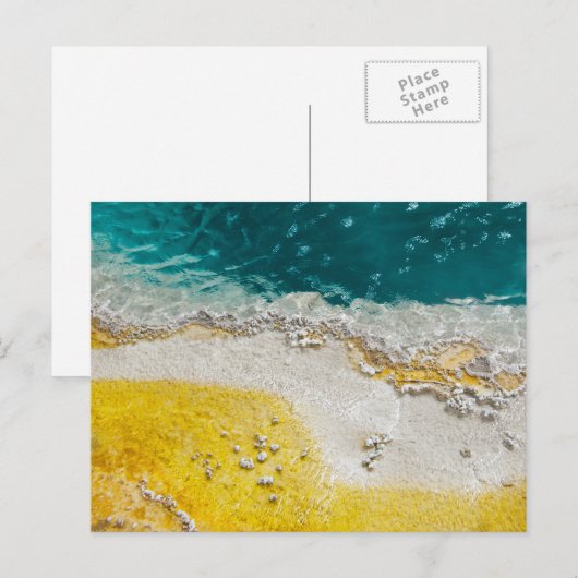 Abstrakt Yellowstone Postkarte (Vorne/Hinten)