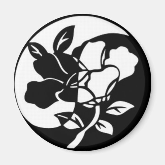 Abstrakt Yen Yang Locker, Kühlschrank oder Aktensc Magnet (Vorne)