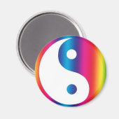 Abstrakt Yen Yang Locker, Kühlschrank oder Aktensc Magnet (Vorderseite/Rückseite)