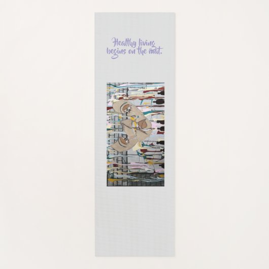 Abstrakt Yoga Mat Yogamatte (Vorderseite)