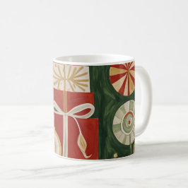Abstrakt Yuletide Tapestry Kaffeetasse