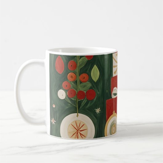 Abstrakt Yuletide Tapestry Kaffeetasse (Links)