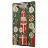 Abstrakt Yuletide Tapestry Klemmbrett (Links)