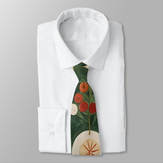 Abstrakt Yuletide Tapestry Krawatte (Gebunden)