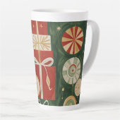 Abstrakt Yuletide Tapestry Milchtasse (Rechte Ecke)