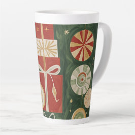 Abstrakt Yuletide Tapestry Milchtasse