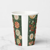 Abstrakt Yuletide Tapestry Pappbecher (Links)