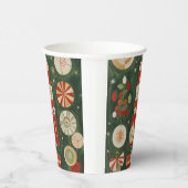 Abstrakt Yuletide Tapestry Pappbecher (Rechts)