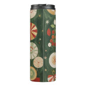 Abstrakt Yuletide Tapestry Thermosbecher (Rückseite)