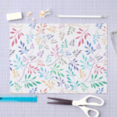 Abstrakt zartes, farbenfrohes Muster Seidenpapier (Handwerk)