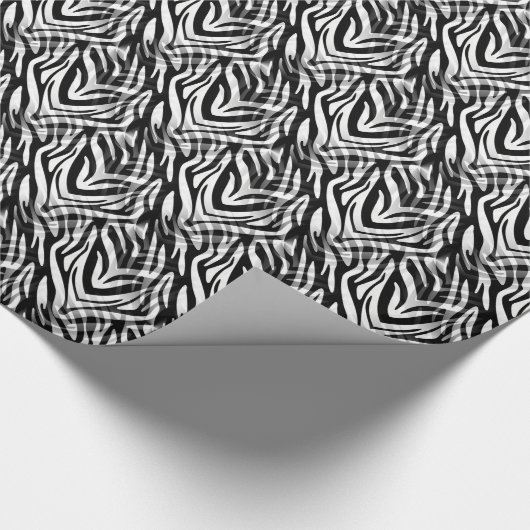 Abstrakt Zebra Geschenkpapier (Ecke)