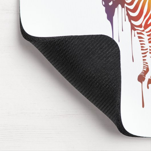 Abstrakt Zebra Mousepad (Ecke)