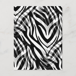 Abstrakt Zebra Postkarte