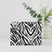 Abstrakt Zebra Postkarte (Stehend Vorderseite)