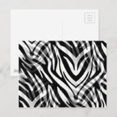 Abstrakt Zebra Postkarte (Vorne/Hinten)