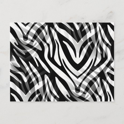 Abstrakt Zebra Postkarte (Vorderseite)
