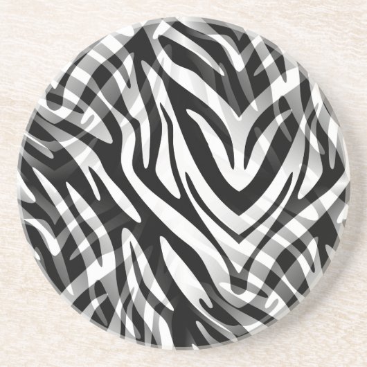 Abstrakt Zebra Untersetzer (Vorne)