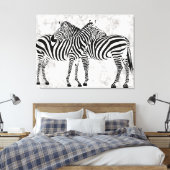 Abstrakt Zebras Leinwanddruck (Insitu (Schlafzimmer))