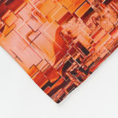 Abstrakt zeichnend Mosaik in Korallentönen Fleecedecke (Ecke)