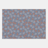 Abstrakt Zeichnend Pine Cones Pine Booughs Geschenkpapier Set (Vorderseite 2)