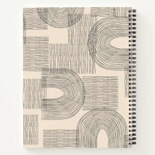 Abstrakt zeitgemäß notizblock (Rückseite)