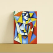 Abstrakt Zen Cubist Canvas Print Leinwanddruck
