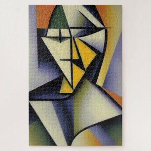 Abstrakt Zen Cubist Jigsaw Puzzle