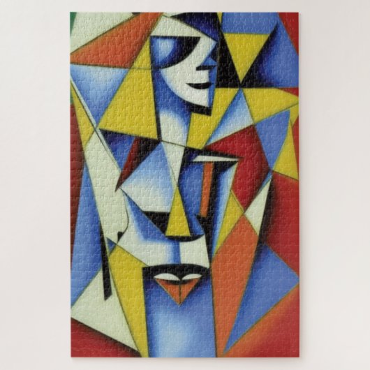 Abstrakt Zen Cubist Jigsaw Puzzle (Vertikal)