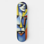 Abstrakt Zen-Kubist-Skateboard Skateboard (Vorderseite)