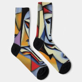 Abstrakt Zen Kubist Socken (Rechts)