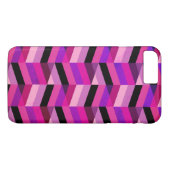 Abstrakt Zickzack/Herringbone | Purpur und Violett Case-Mate iPhone Hülle (Rückseite (Horizontal))
