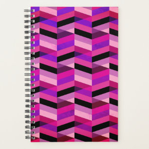 Abstrakt Zickzack/Herringbone Purpur und Violett Planer
