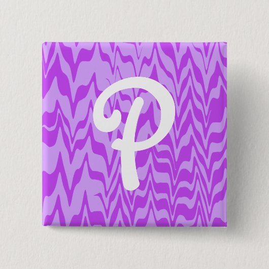 Abstrakt ZigZag Swirl Button (Vorderseite)