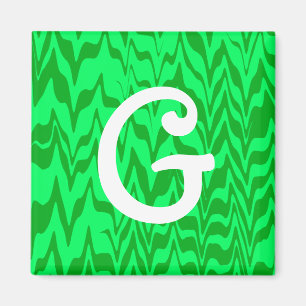 Abstrakt ZigZag Swirl Magnet