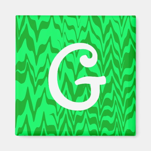 Abstrakt ZigZag Swirl Magnet (Vorne)