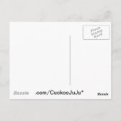 Abstrakt ZigZag Swirl Postkarte (Rückseite)