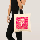 Abstrakt ZigZag Swirl Tragetasche (Vorderseite (Produkt))