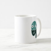 Abstrakt Zombie Face Kaffeetasse (VorderseiteRechts)