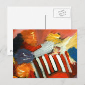 Abstrakt zum Zirkus Postkarte (Vorne/Hinten)