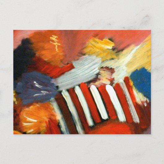 Abstrakt zum Zirkus Postkarte (Vorderseite)