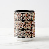 Abstrakt Zweifarbige Tasse (Mittel)