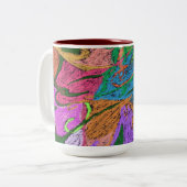 Abstrakt Zweifarbige Tasse (Vorderseite Links)